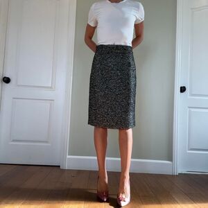 Jcrew Women's Grey and Black Skirt
